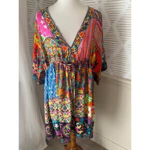 Ruby Yaya Women’s Large Colorful Kimono Tunic Dress